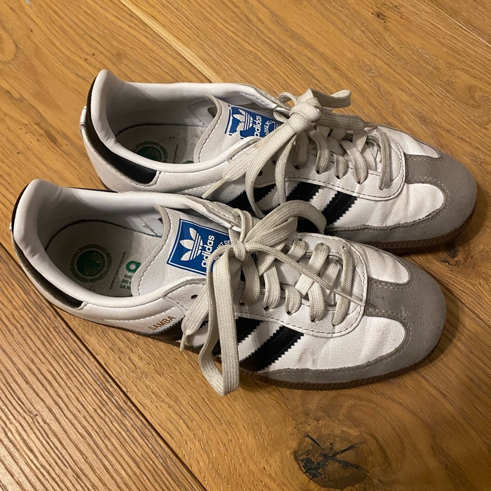 Adidas sambas, White and black color way